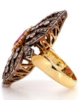 5.6 Carat Ruby and 1.90 Diamond Ring