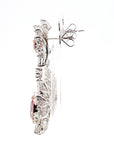 5.7 Carat Fancy Pinkish Brown Diamond Earrings in 18K Gold - 2 Pieces