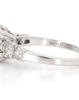 Art Deco 2.3 Carat Old Euro Diamond and Platinum Ring, Size 7