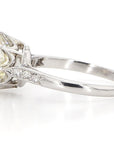 2.54 Carat Solitaire Diamond Platinum Ring, Size 4.5