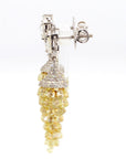 11.65 Carat Briolette Diamonds 18K Gold Earrings