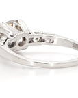 Art Deco 2.3 Carat Old Euro Diamond and Platinum Ring, Size 7