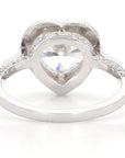 GIA Certified 1.63 Carat Heart Shaped Diamond 18K Gold Ring, Size 5.5