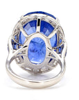 Blue Sapphire Diamond Ring
