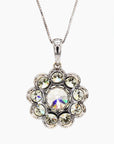 6.03 Carat Center Diamand & 10 Carat Old Euro Diamond Pendant in 18K Gold