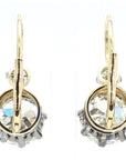 GIA Certified 6.02 Carat Diamond Art Deco Style Earrings