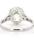 2.54 Carat Solitaire Diamond Platinum Ring, Size 4.5