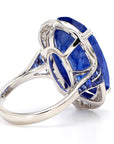 Blue Sapphire Diamond Ring
