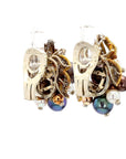 Multicolored Pearl Austrian Art Deco Pearl Earing