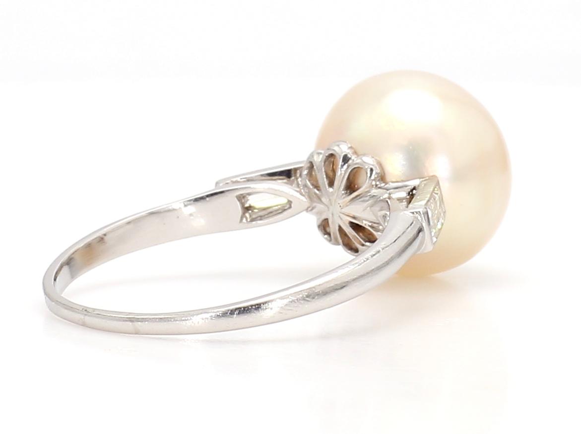 Natural Pearl Art Deco Ring