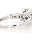 Art Deco 2.3 Carat Old Euro Diamond and Platinum Ring, Size 7
