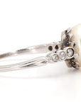 Pearl Platinum Ring