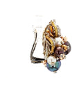 Multicolored Pearl Austrian Art Deco Pearl Earing