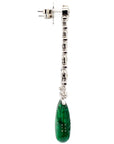 26 Carat Natural Certified Zambian Emerald Earrings