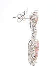 5.7 Carat Fancy Pinkish Brown Diamond Earrings in 18K Gold - 2 Pieces