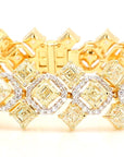 23.30 Carat Fancy Yellow Diamond Bracelet 18K White Gold