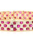 9.27 Natural Burmese Rubies and 9.11 Diamond Bracelet