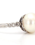 Pearl Platinum Ring