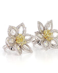 Natural Fancy Yellow Diamond Earrings