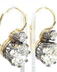 GIA Certified 6.02 Carat Diamond Art Deco Style Earrings