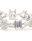 20 Carat Multi Shaped Diamond 18K Gold Bracelet