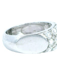 7.29 Carat Rose Cut Cluster Ring 18K Gold, Size 6.5