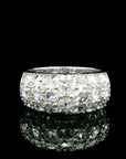 7.29 Carat Rose Cut Cluster Ring 18K Gold, Size 6.5