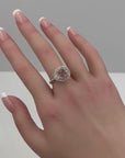 GIA Certified 2.67 Carat Fancy Pink Brown Diamond Ring in 18K Gold