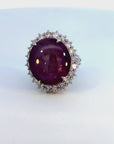 1.58 Carat Diamonds Star 23.59 Carat Ruby Ring