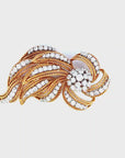 10 Carat Diamond and Gold Bowtie Pin 18K Gold