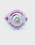 2.01 L VS2 Old European Cut Diamond Ring