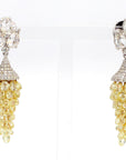 11.65 Carat Briolette Diamonds 18K Gold Earrings