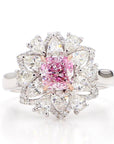 GIA Certified 1.03 Carat Light Pink Diamond 18K Gold Ring, Size 6.5