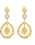 Fancy Yellow Diamonds Earrings in 18K Yellow Gold