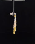 Avize Earrings - 6.81 Carat Yellow Diamond 18K White Gold