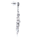 3.58 Carat Rose Cut 1.58 Carat Round Diamond Drop Earrings 18K Gold