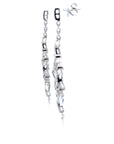 3.58 Carat Rose Cut 1.58 Carat Round Diamond Drop Earrings 18K Gold