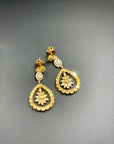 Fancy Yellow Diamonds Earrings in 18K Yellow Gold