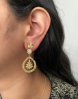 Fancy Yellow Diamonds Earrings in 18K Yellow Gold