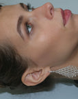12.67 Carat Diamond Briolette Drop Earring 18K Gold