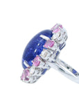 38.35 Carat Tanzanite and Pink Sapphire Cocktail Ring