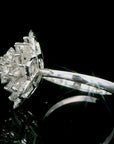 The "Lily Ring" - Round Brilliant Cut Diamonds & Rose Cut Diamonds