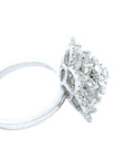 The "Lily Ring" - Round Brilliant Cut Diamonds & Rose Cut Diamonds
