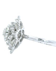 The "Lily Ring" - Round Brilliant Cut Diamonds & Rose Cut Diamonds