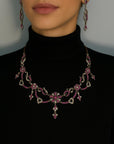 18k Gold Rubies & Diamonds Necklace
