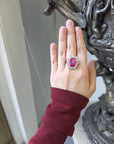 7.61ct Ruby and Diamond Ring Dia-4.05, 18K