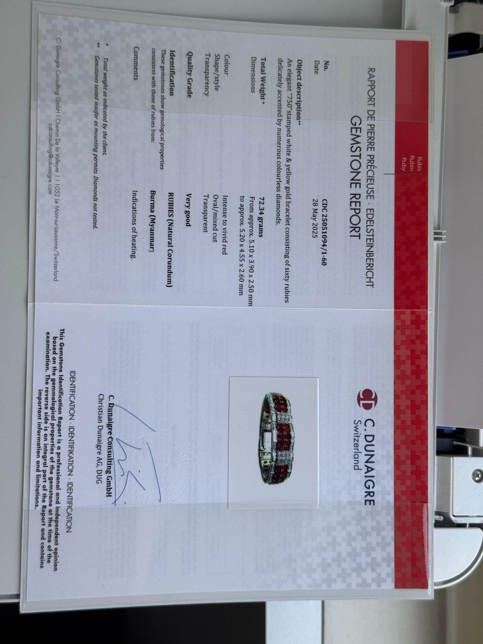 Ruby Diamond Bracelet