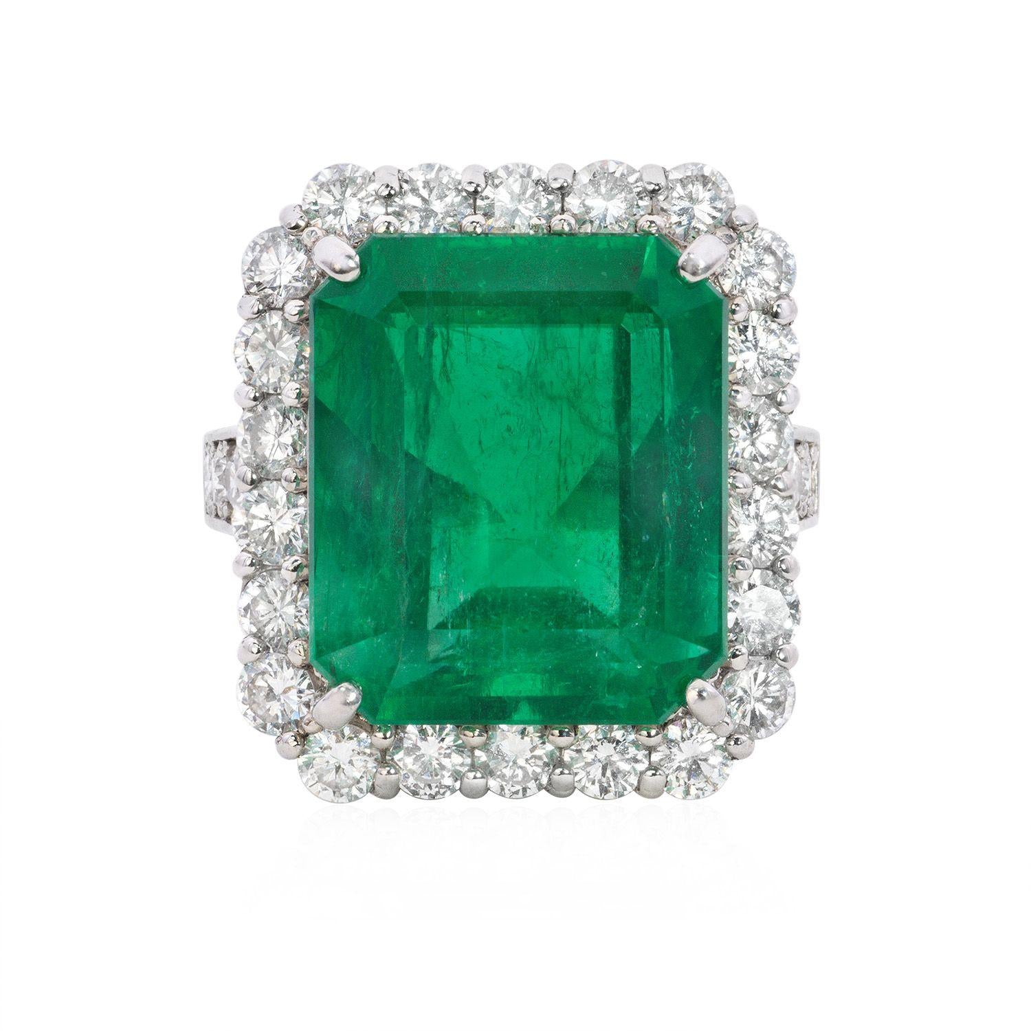 12.7 Carat Emerald Ring