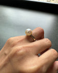 French Art Deco Natural Pearl Ring