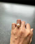 French Art Deco Natural Pearl Ring